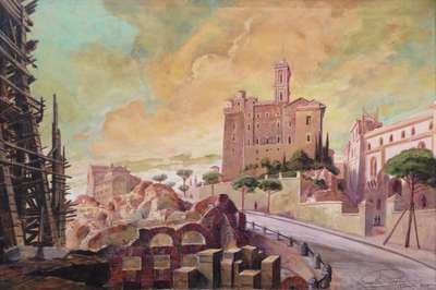 The Capitol from the Via dell'Impero - Parravicini Camillo